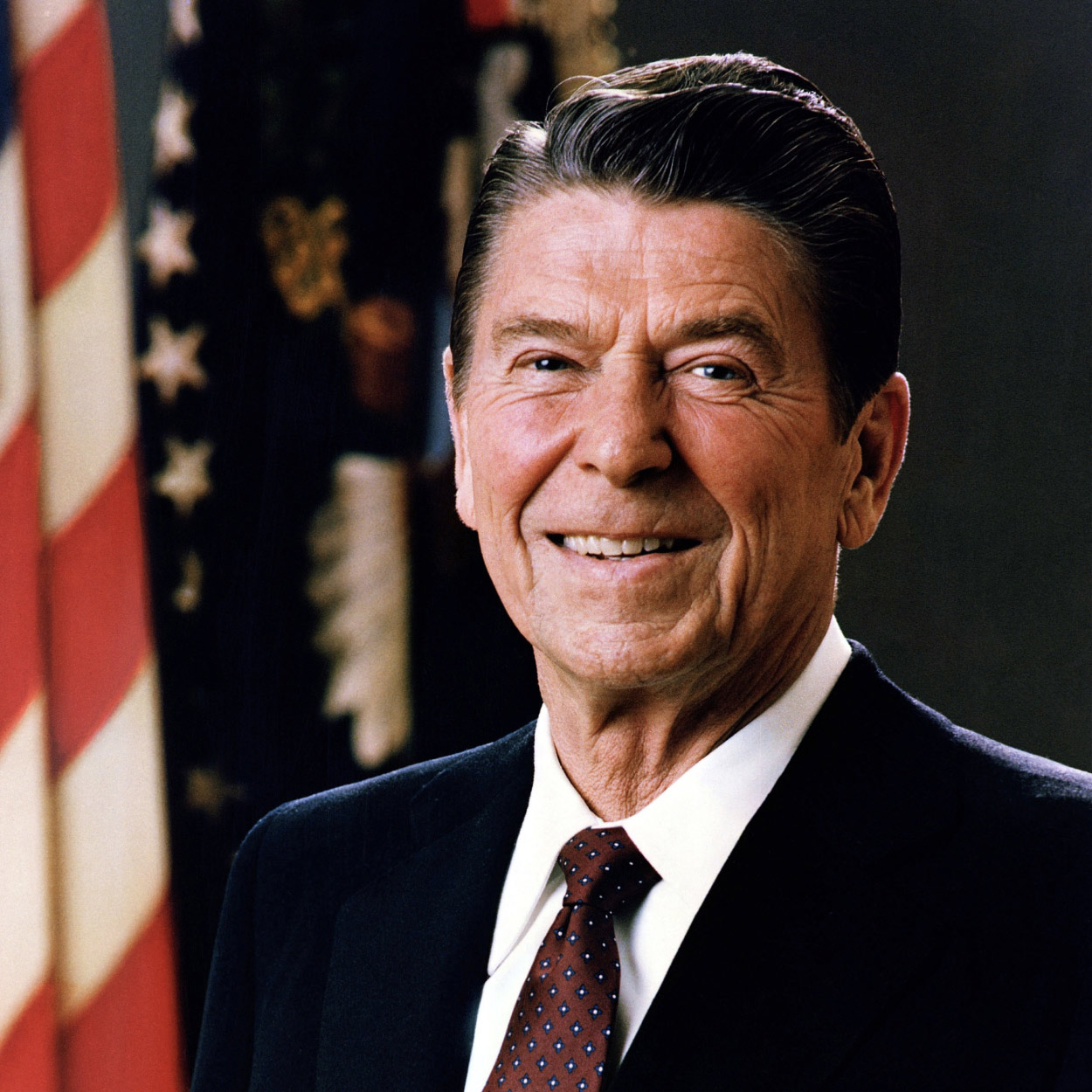 Portrait of Ronald Reagan, the 40th President of the United States