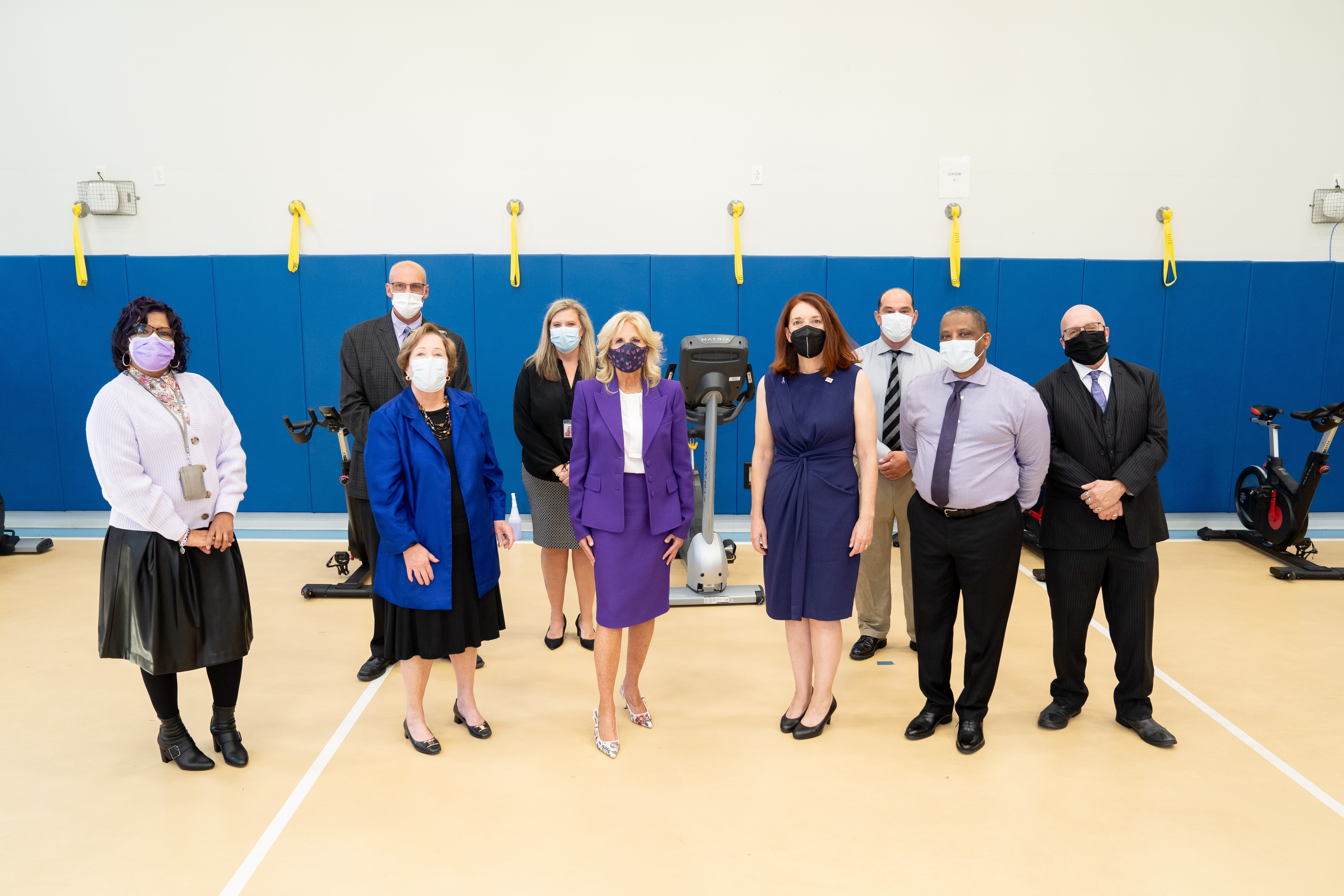 First Lady Jill Biden and Acting Director Regina LaBelle visit National Capital Treatment and Recovery in Arlington, Virginia for Recovery Month, September 29, 2021. 