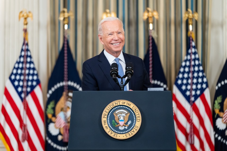 President Joe Biden delivers remarks